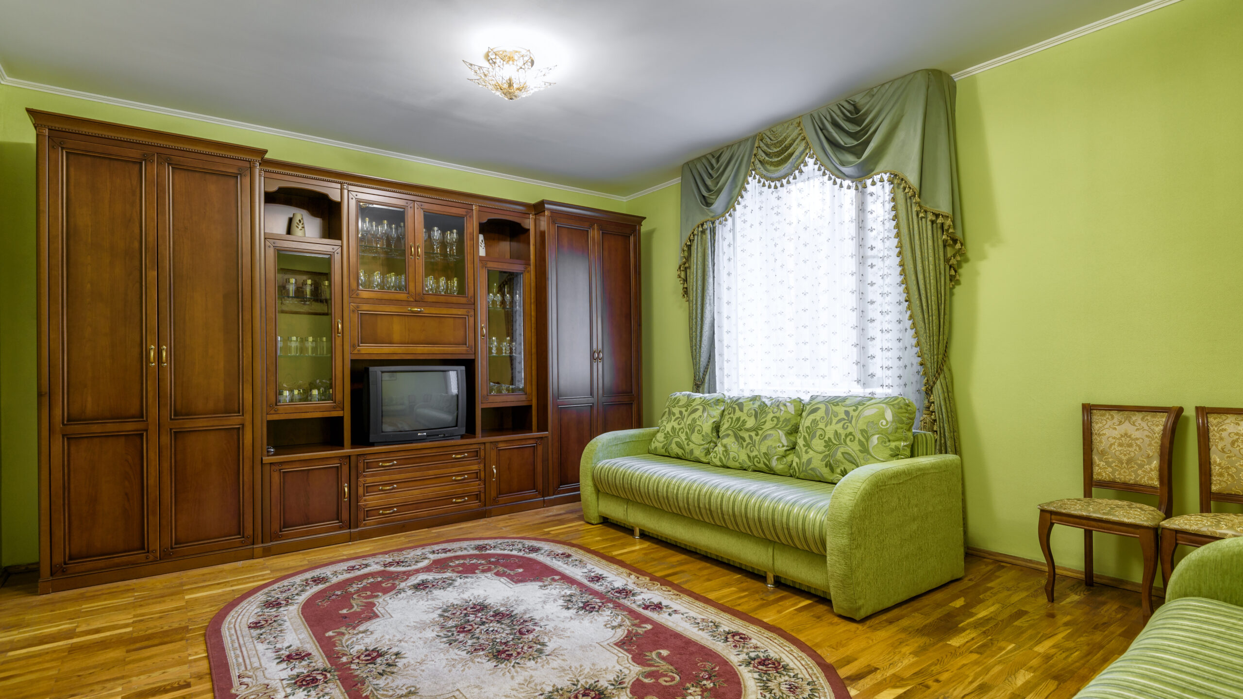 house interior lime green old 