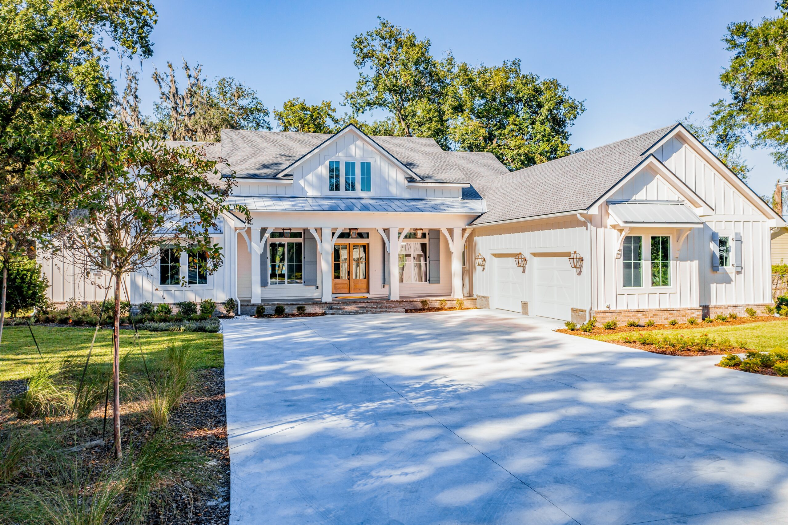 new construction house home suburb lawn 