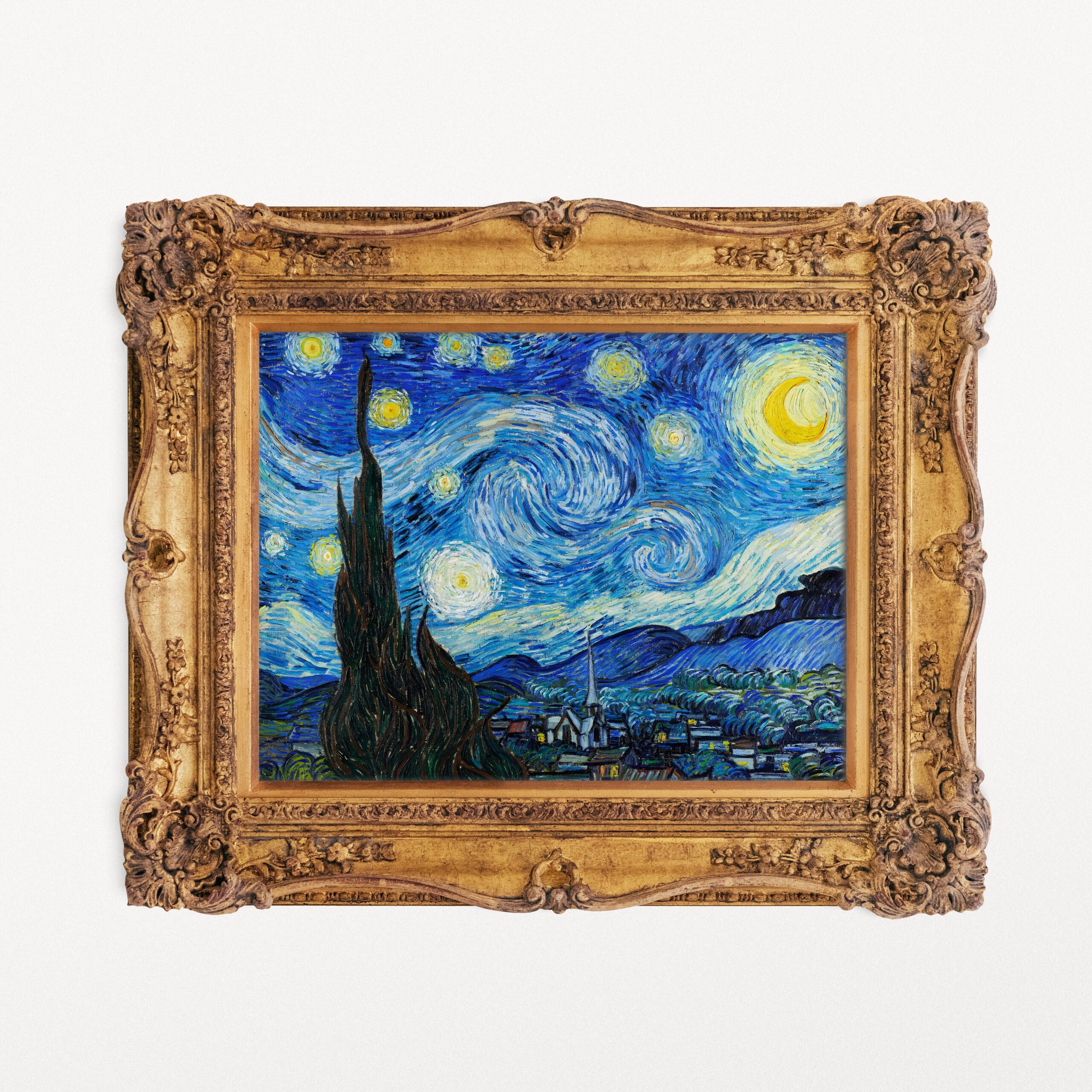 van gogh starry night frame art 