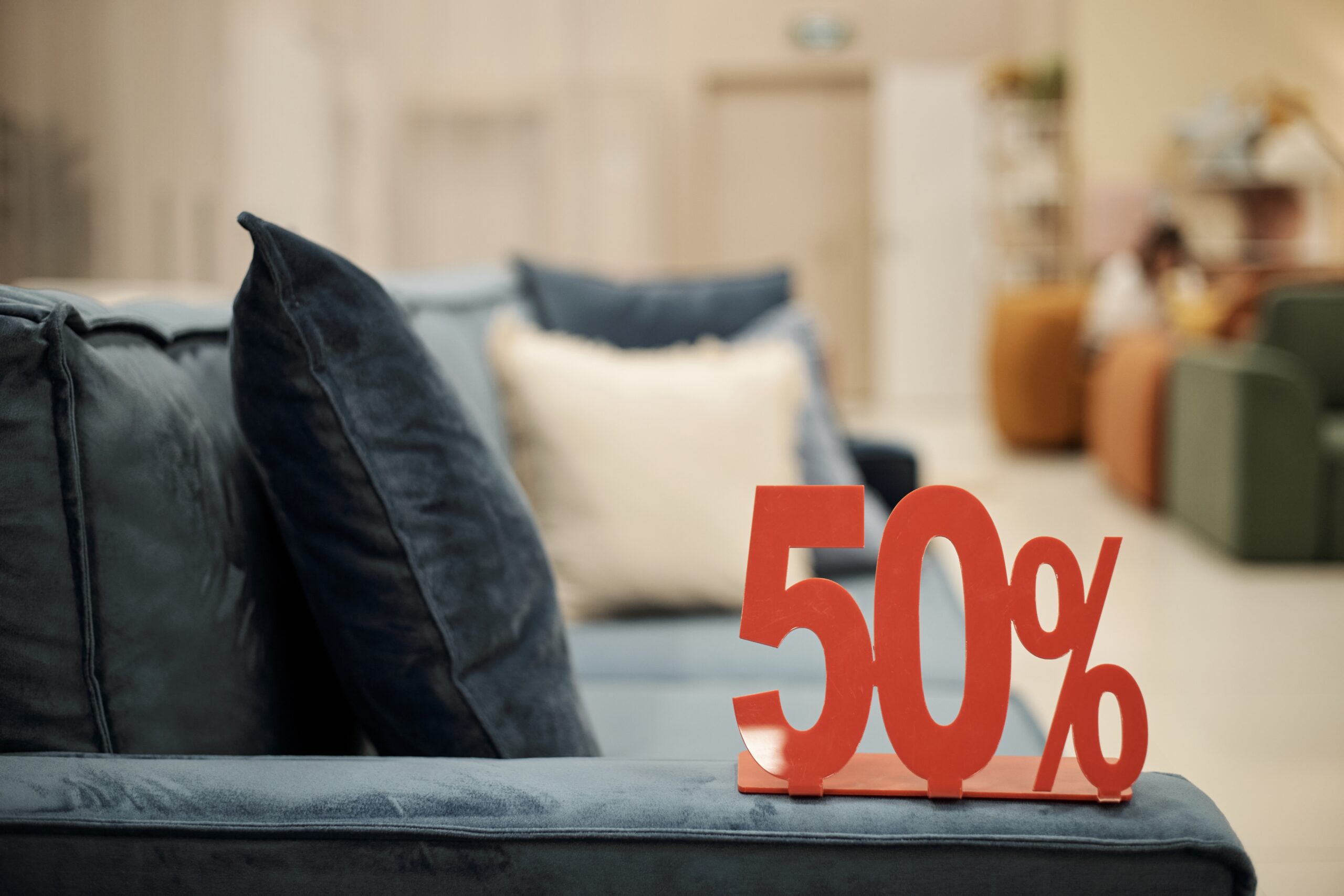 50 percent off store sale shopping